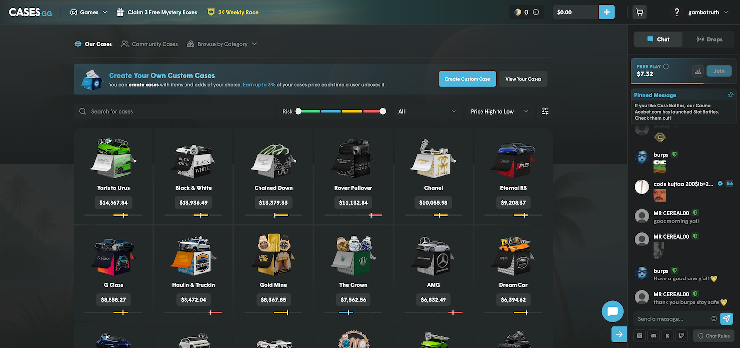 Cases.gg Case Categories