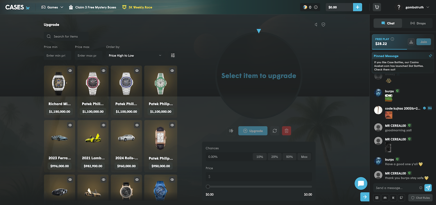 Cases.gg Item Upgrader