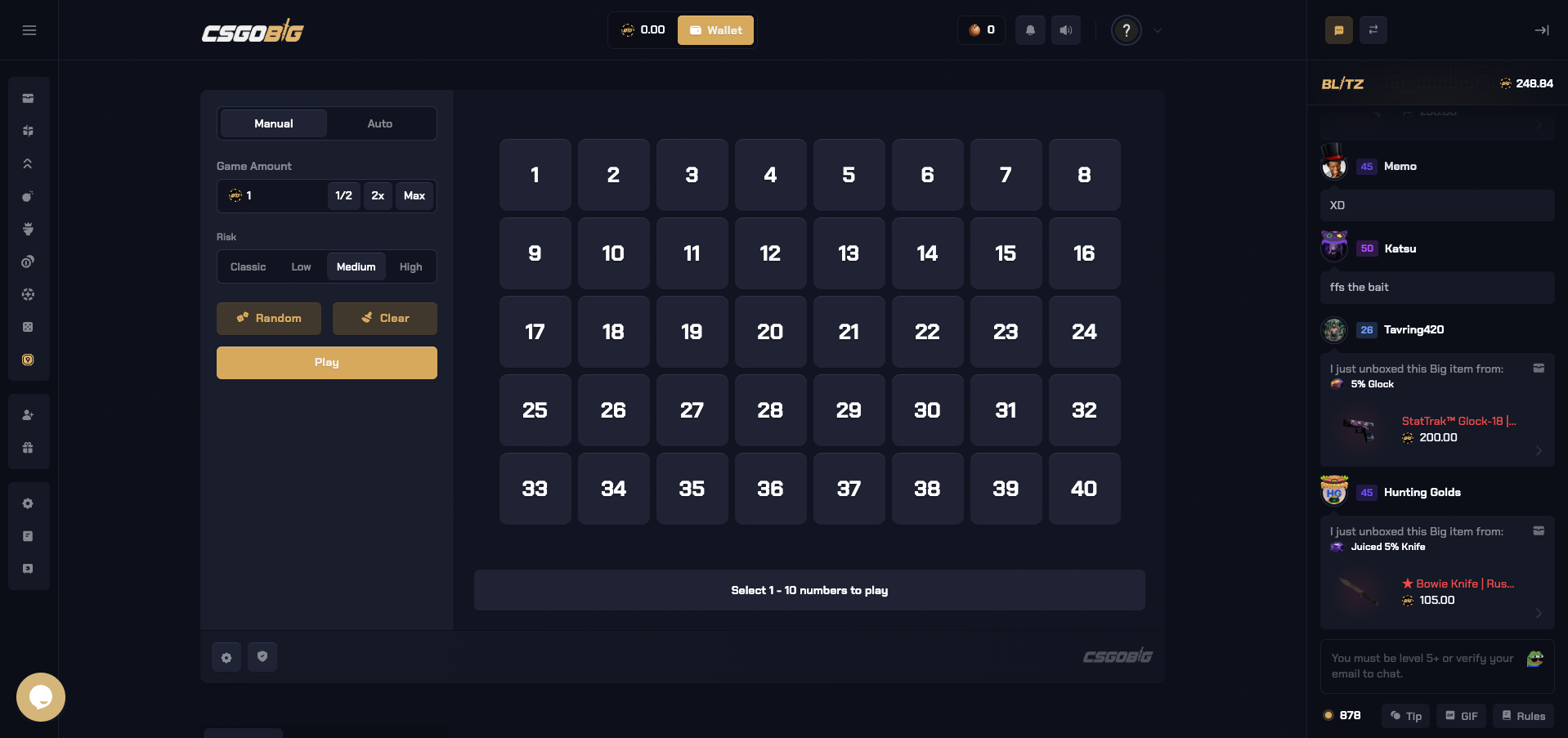 CSGO Big Keno Game