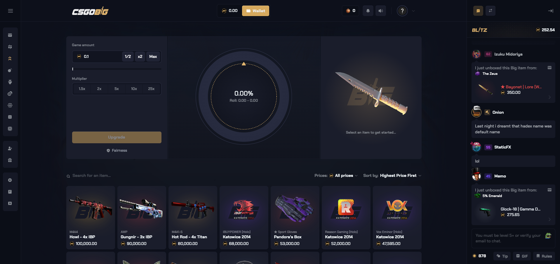 CSGO Big Upgrader Game