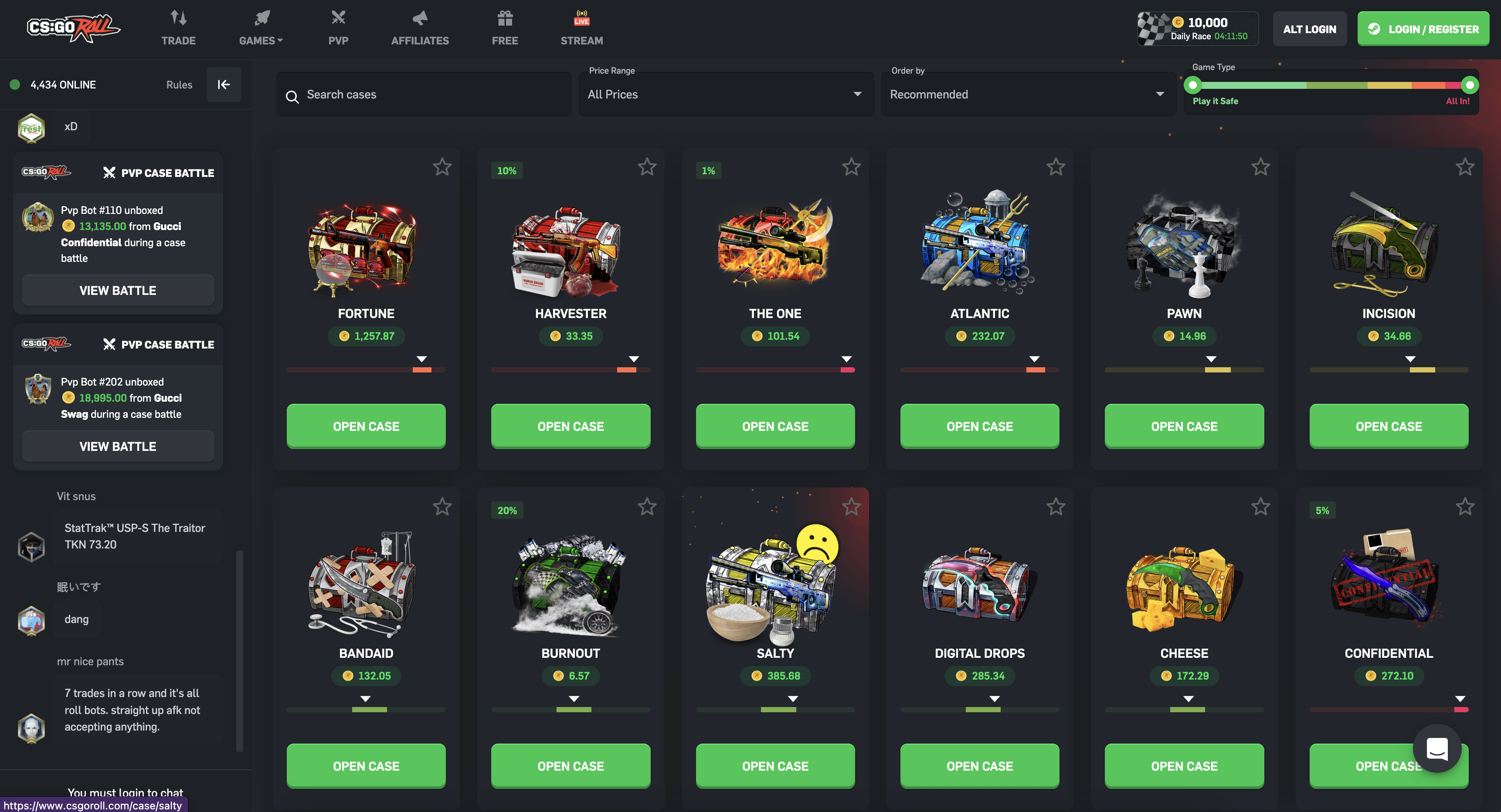 CSGORoll Case Opening