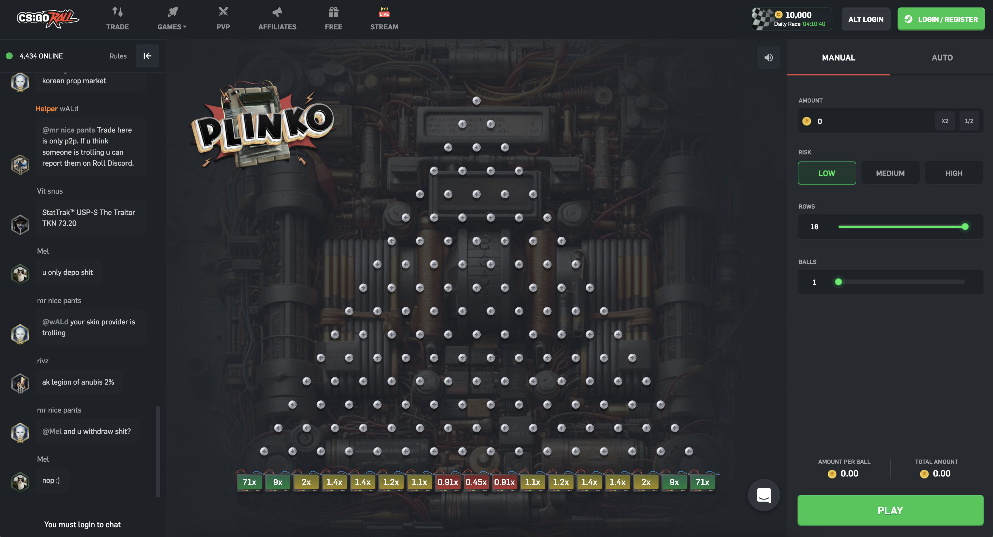 CSGORoll Plinko