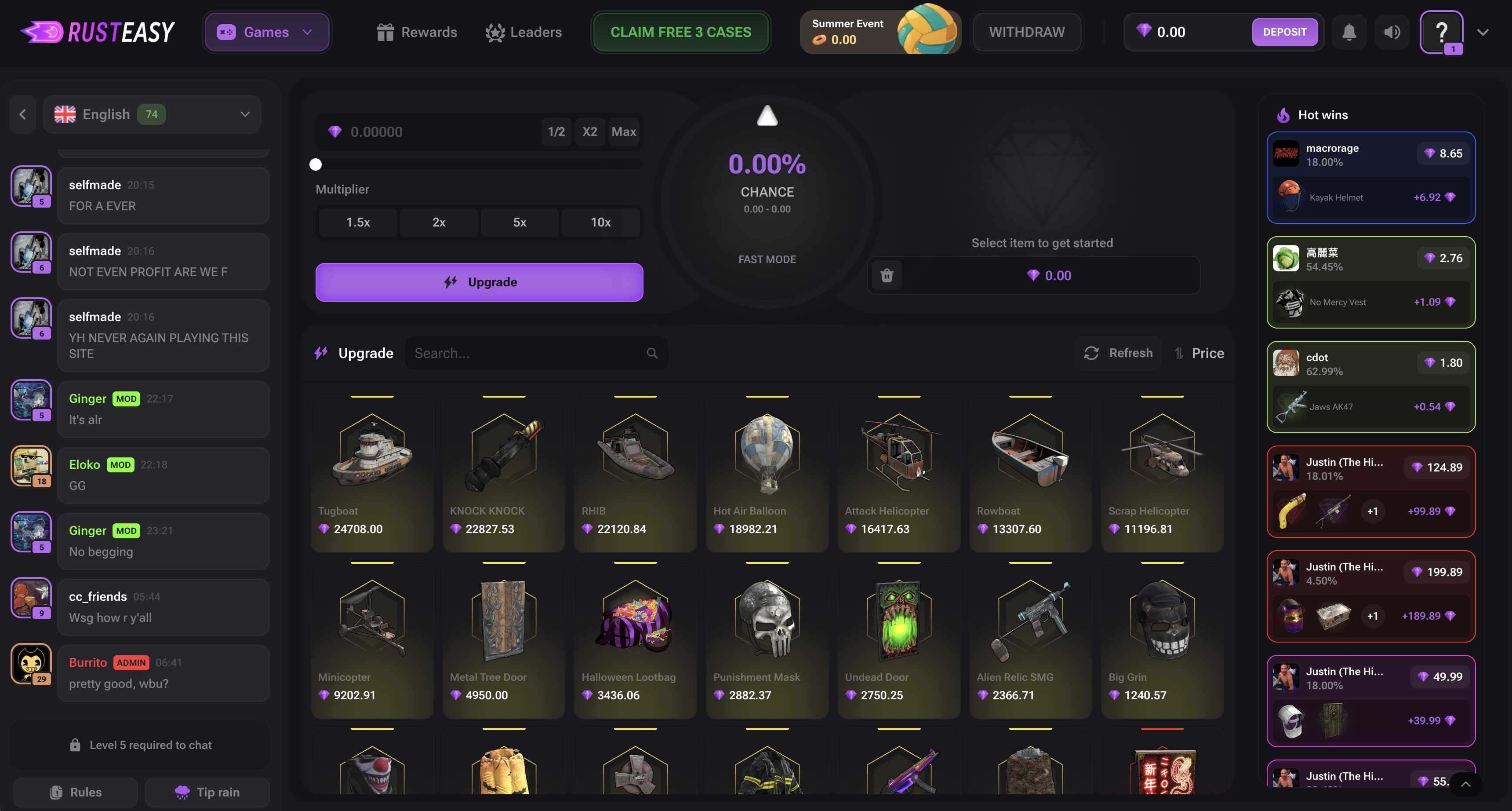 RustEasy skin upgrader
